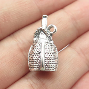 925 Sterling Silver Vintage Champagne Bottle Charm Pendant