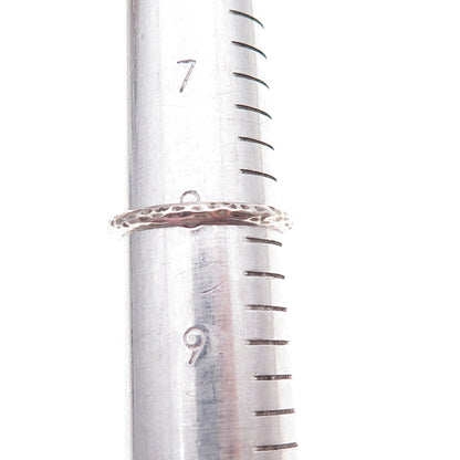 Silpada 925 Sterling Silver Vintage Cross Hammered Oxidized Ring Size 8.25