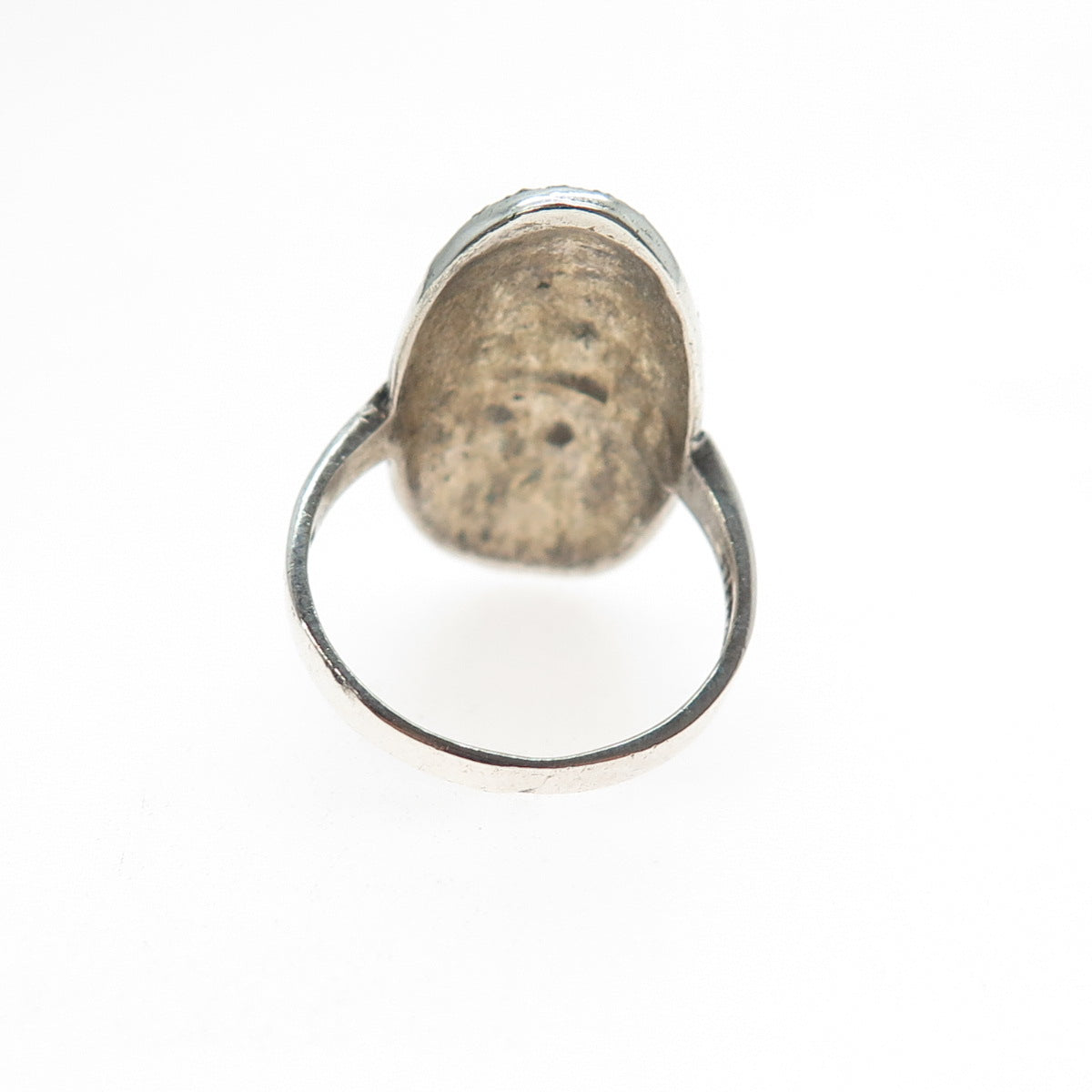 925 Sterling Silver Antique Art Deco Marcasite Ring Size 7 (missing 1 stone)