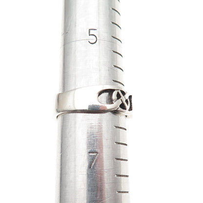 925 Sterling Silver Vintage Celtic Knot Oxidized Band Ring Size 6.25