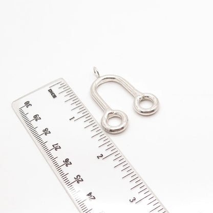 925 Sterling Silver Vintage Modernist Pendant
