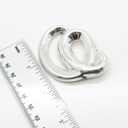 925 Sterling Silver Vintage Mexico Modernist Pin Brooch