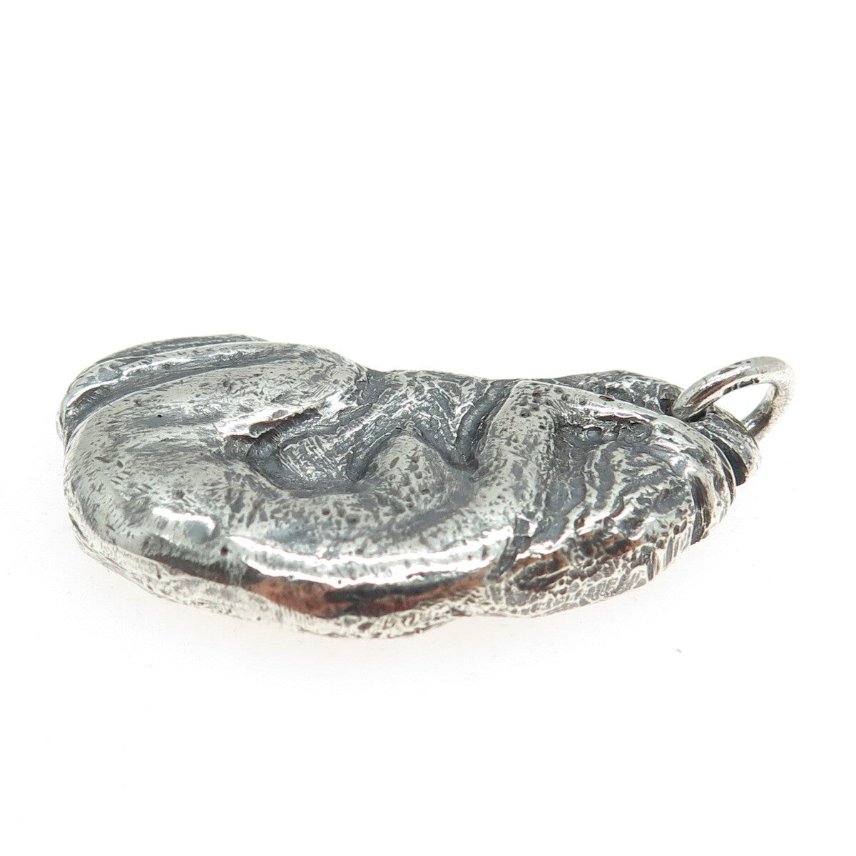 925 Sterling Silver Vintage Naked Woman Modernist Pendant