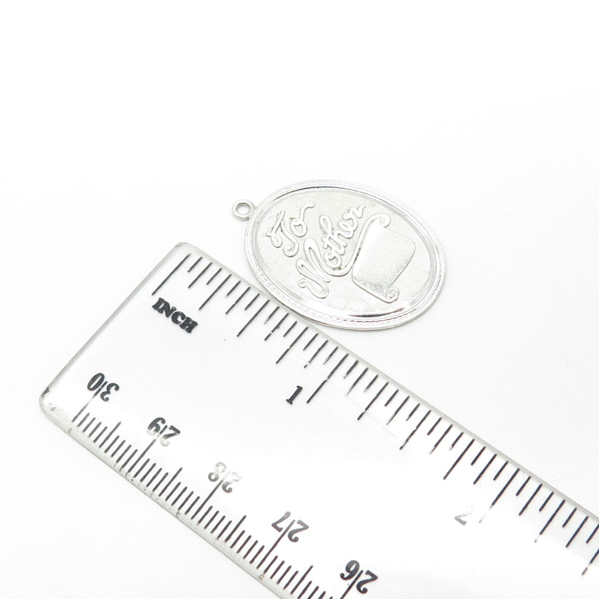 925 Sterling Silver Vintage Griffith & Sons Co "To Mother" Oval Pendant