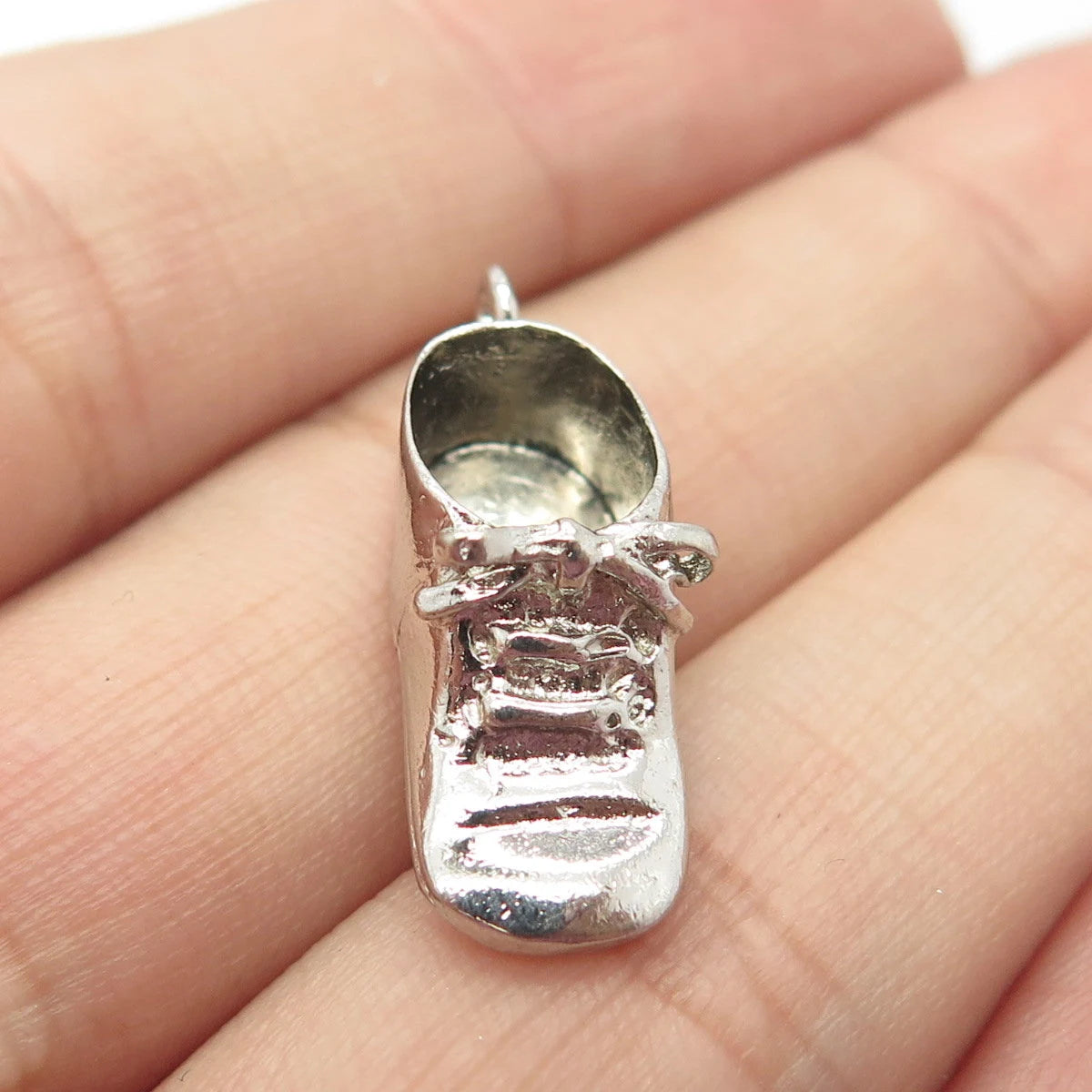 925 Sterling Silver Vintage Boot Shoe Charm Pendant