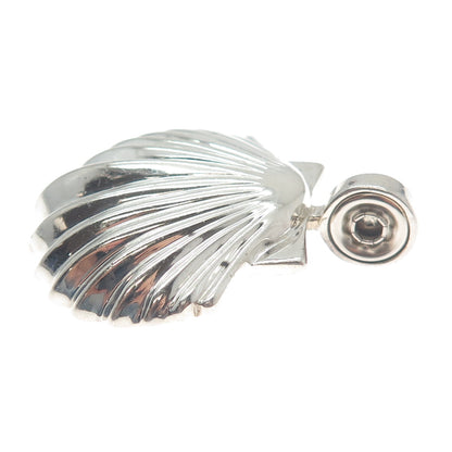 ESPO SIG Joseph Esposito 925 Sterling Silver Vintage Seashell Snap Pendant