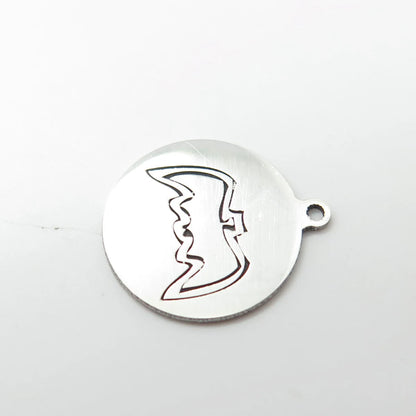 925 Sterling Silver USA Two In Town Bat Charm Pendant