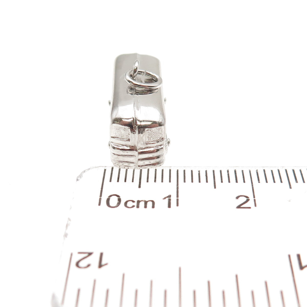925 Sterling Silver Vintage Volkswagen Bus Movable 3D Mini Charm Pendant