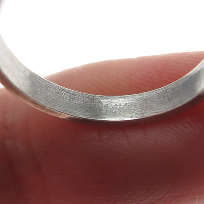 925 Sterling Silver Vintage Real Amber Modernist Oxidized Ring Size 6.5