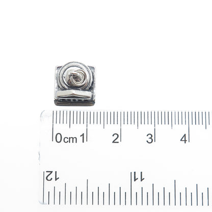 SHUBE Sterling Silver Vintage Thomas Jefferson Memorial Mini 3D Charm Pendant