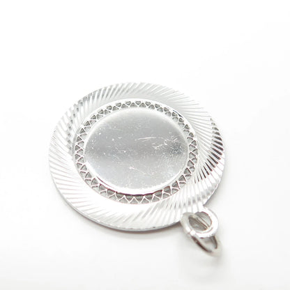 925 Sterling Silver Vintage Lamode Modernist Pendant