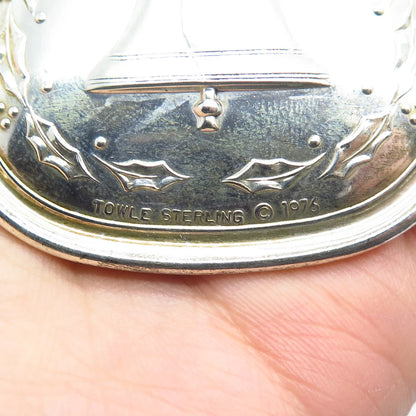 925 Sterling Silver Vintage Towle 1976 Bell Ornate Ornament