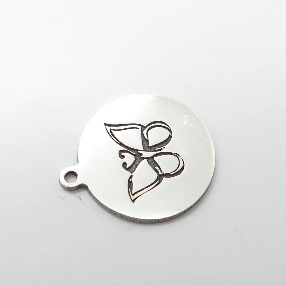 925 Sterling Silver USA Two In Town Butterfly Charm Pendant