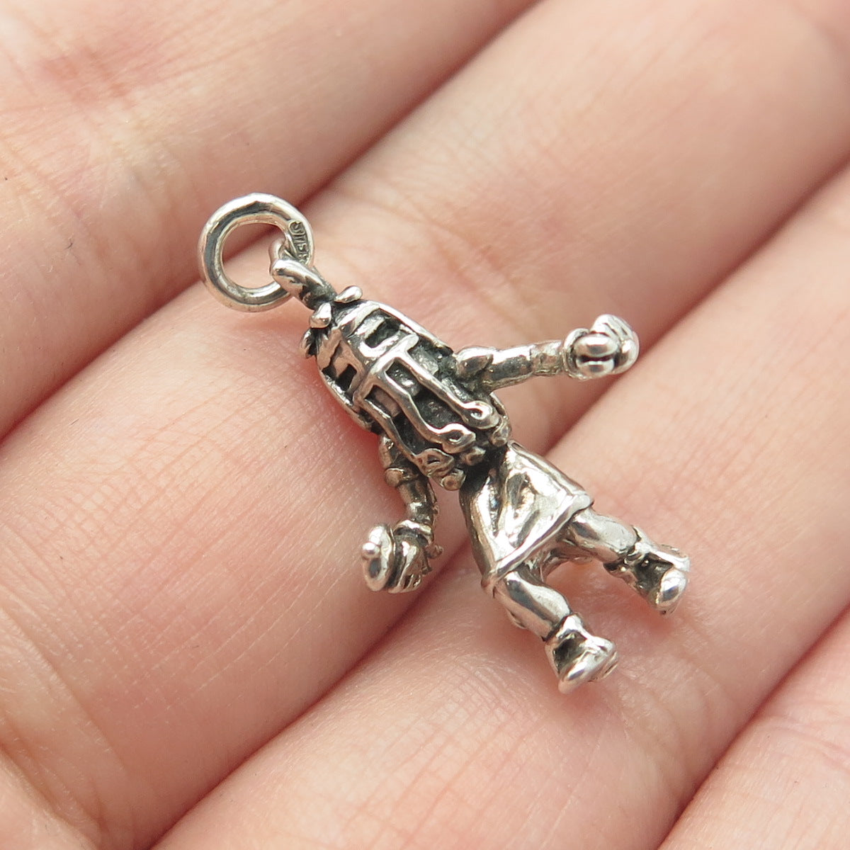 925 Sterling Silver Vintage Southwestern Indian Kachina Dancer Charm Pendant