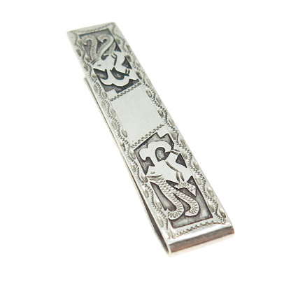 900 Silver Vintage Guatemala Tribal Tie Clip