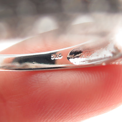 925 Sterling Silver Round-Cut C Z Engagement Ring Size 9.25