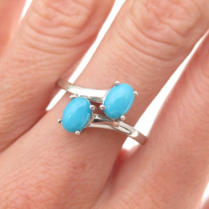 Chuck Clemency 925 Sterling Silver Real Sleeping Beauty Turquoise Ring Size 8