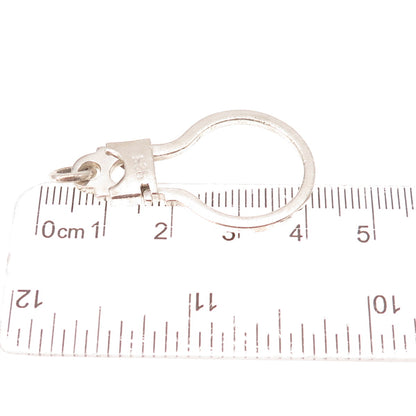 925 Sterling Silver Vintage Carabiner Key Ring Holder
