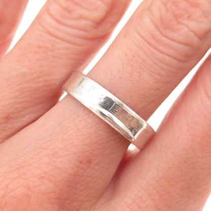 900 Silver Antique 1942 US Washington Quarter Dollar Coin Band Ring Size 7.25