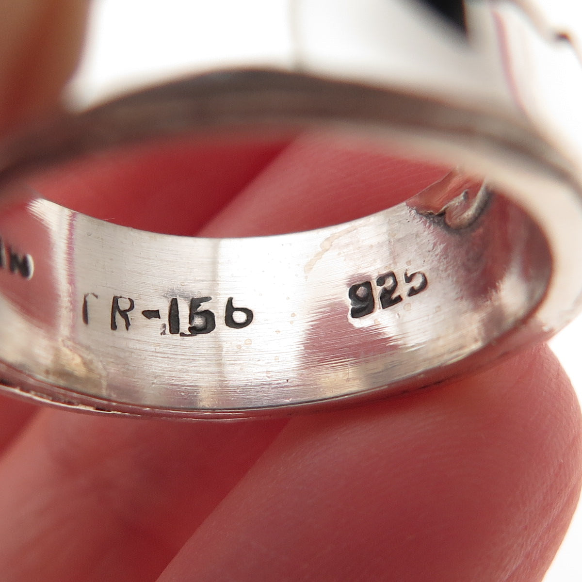 925 Sterling Silver Vintage Mexico Arrow Oxidized Band Ring Size 7.5