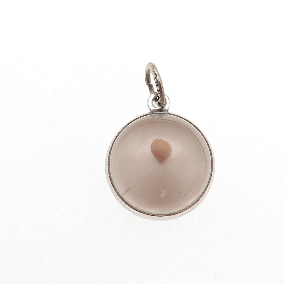 Beau Sterling Silver Antique Amulet of Faith Mustard Seed Matthew 17:20 Pendant