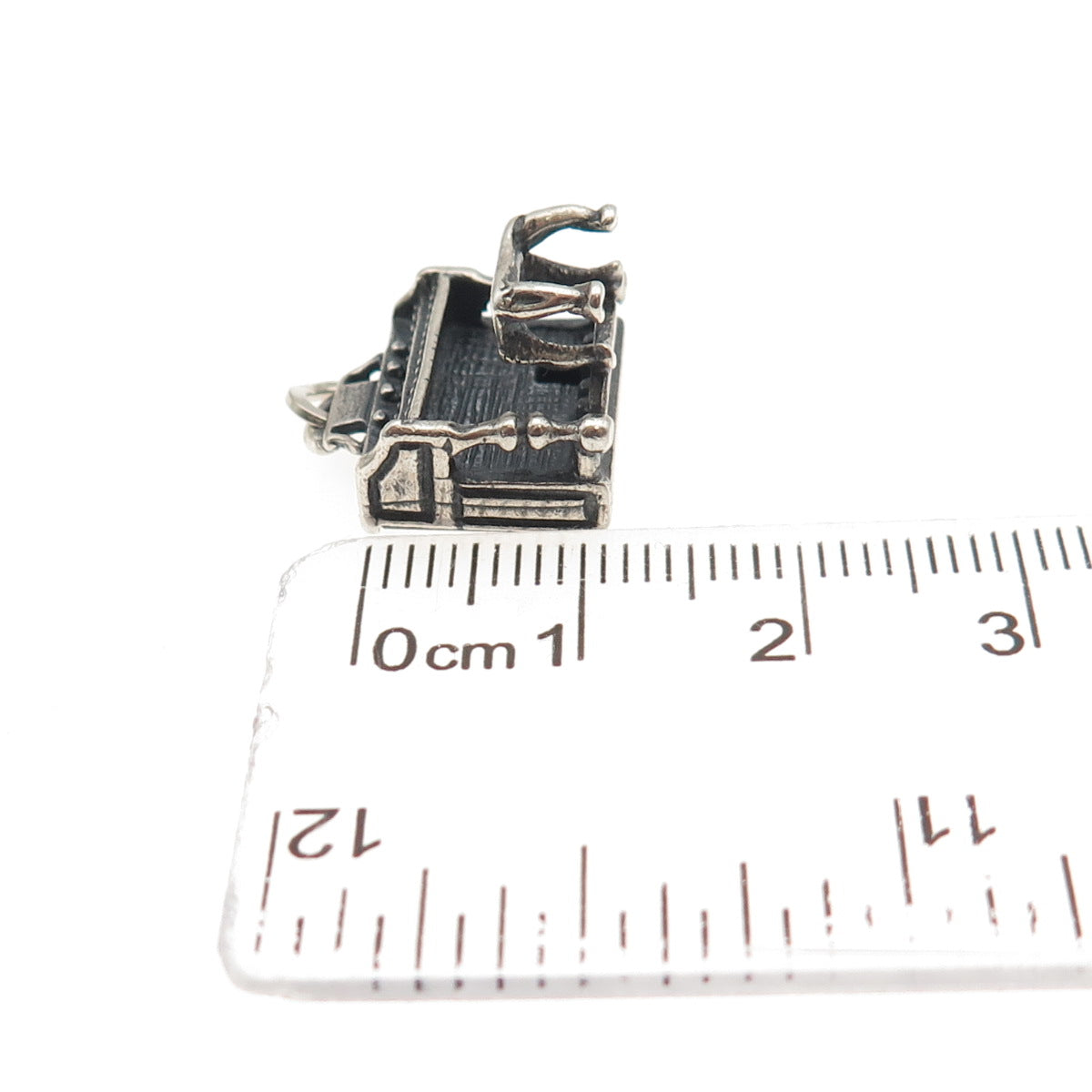 BEAU CRAFT 925 Sterling Antique Art Deco Organ Music Instrument 3D Mini Pendant