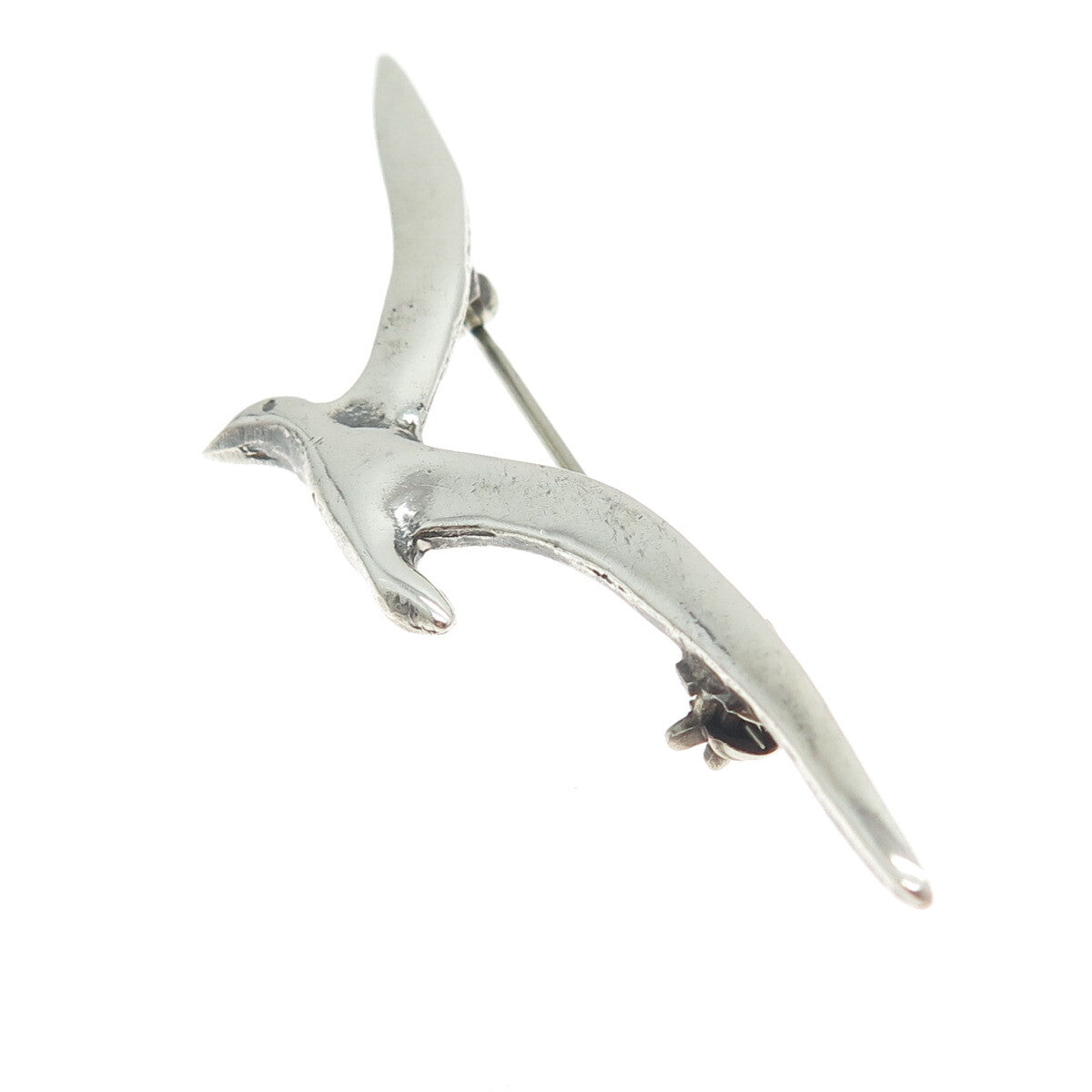925 Sterling Silver Vintage Gull Bird Pin Brooch