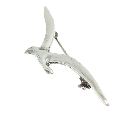 925 Sterling Silver Vintage Gull Bird Pin Brooch
