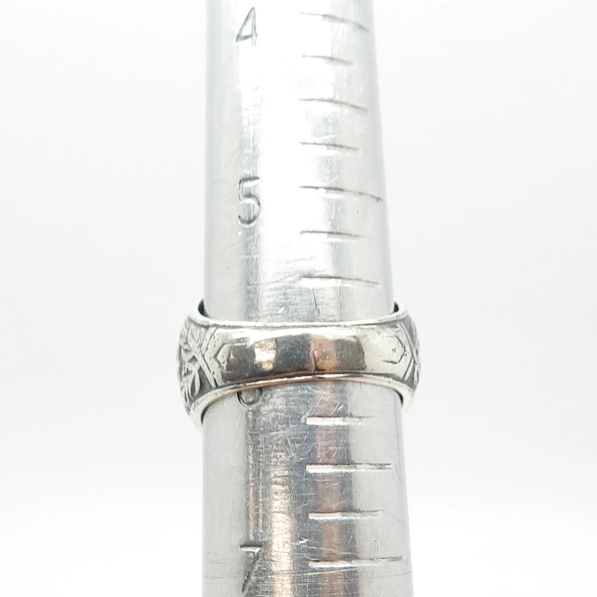 925 Sterling Silver Vintage 1959 Blue Glass "Harry L. Bain" School Ring Size 6