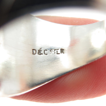 DIEGES & CLUST Sterling Vintage 1977 Lab-Sapphire Hyde Park School Ring Size 8