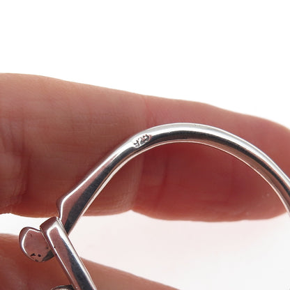 925 Sterling Silver Vintage Revolver Key Fob Chain