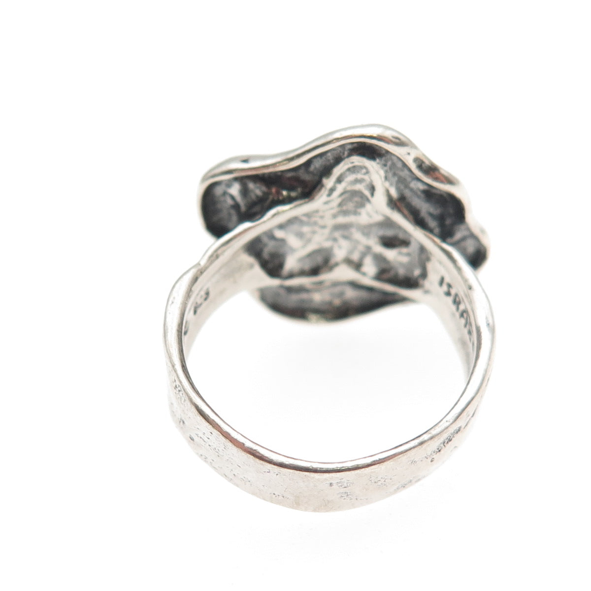 Didae 925 Sterling Silver Vintage Israel Starfish Oxidized Ring Size 7