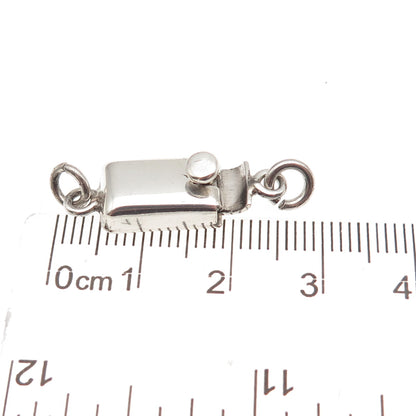 925 Sterling Silver Vintage Mexico Bracelet / Necklace Box Lock Clasp