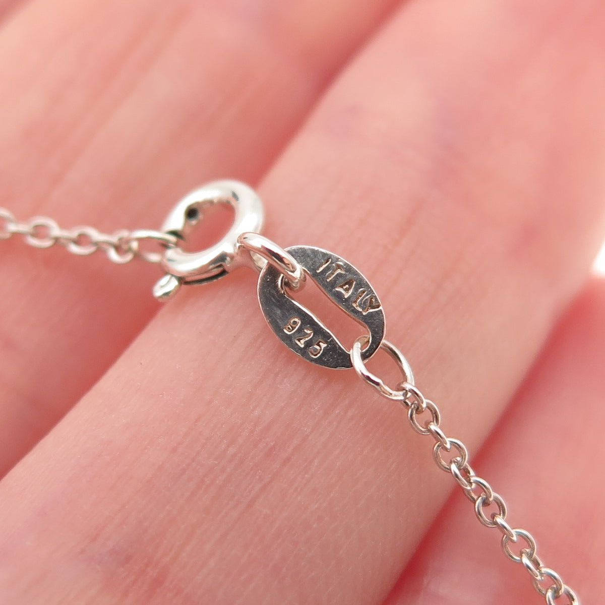 925 Sterling Silver C Z Heart Locket Pendant Cable Chain Necklace 18"
