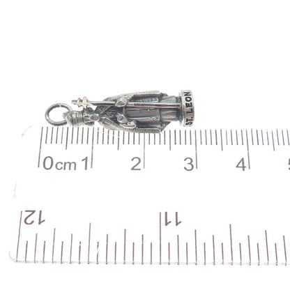 CREED 925 Sterling Silver Vintage St. Leon Minimalist 3D Charm Pendant