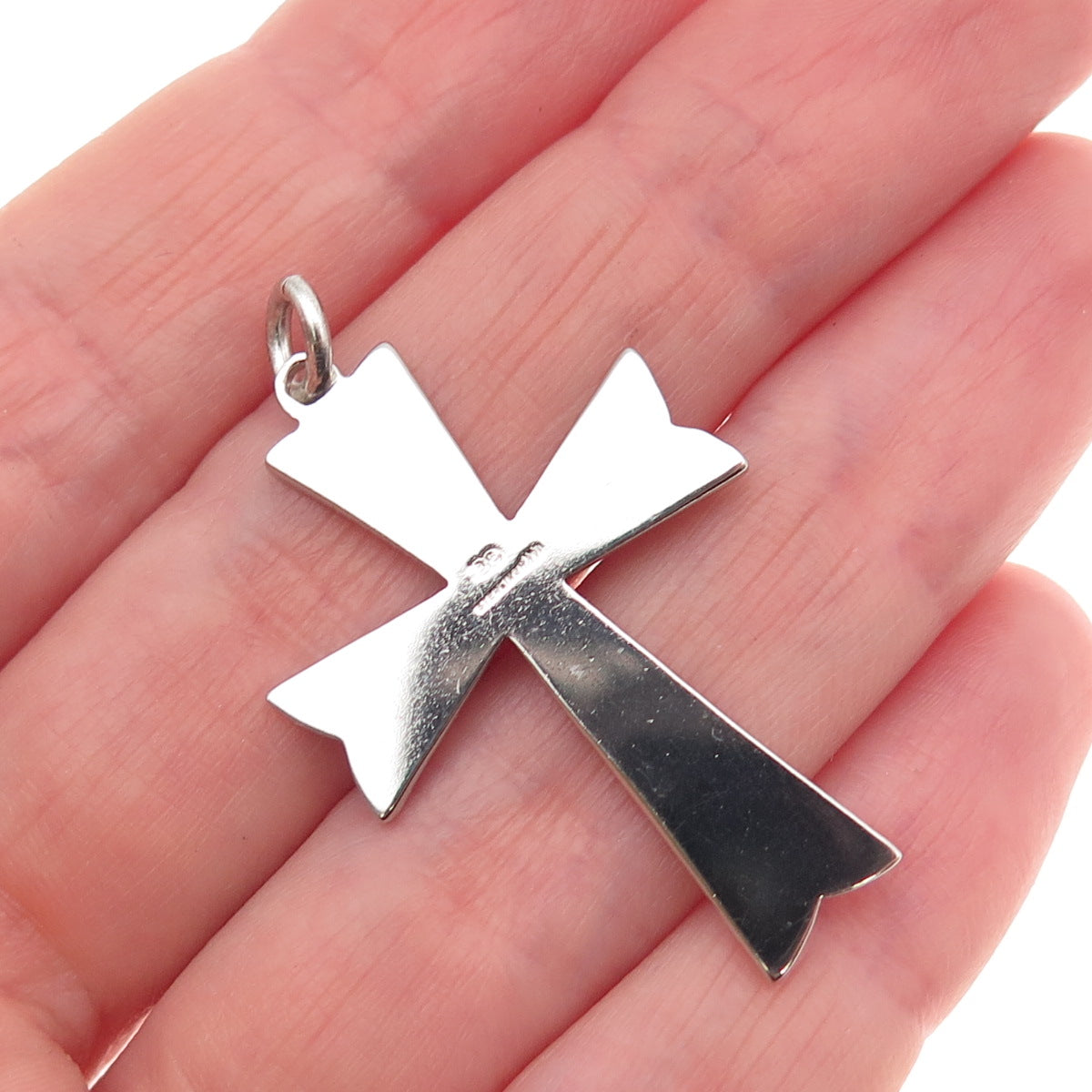 Binder Bros 925 Sterling Silver Vintage Cross Charm Pendant