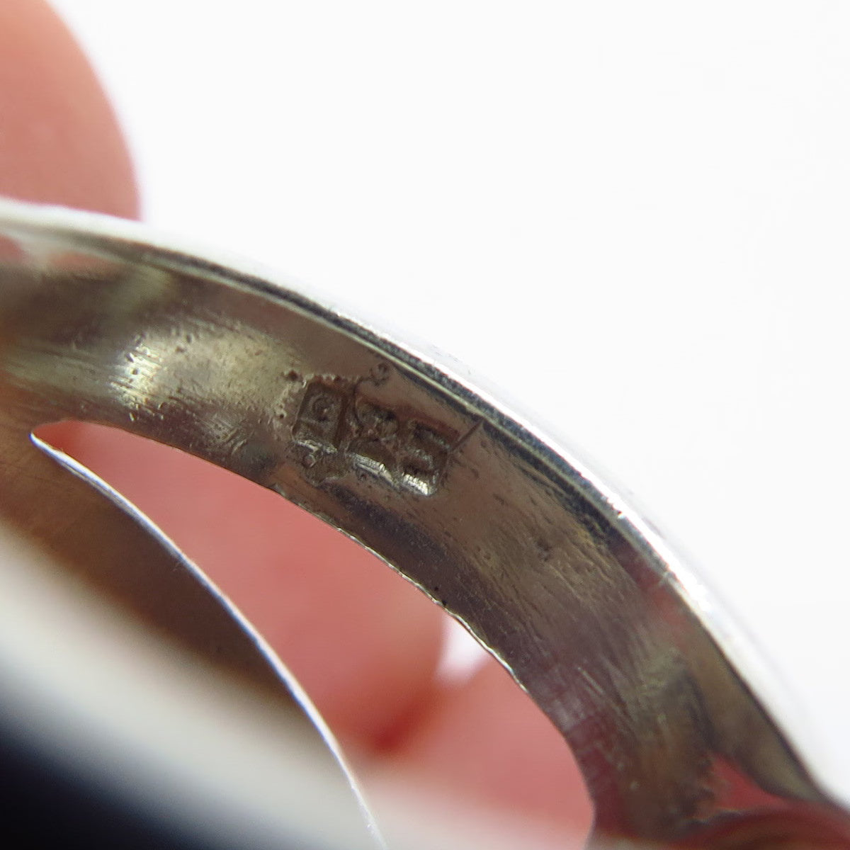 925 Sterling Silver Vintage Wide Crossover Ring Size 6