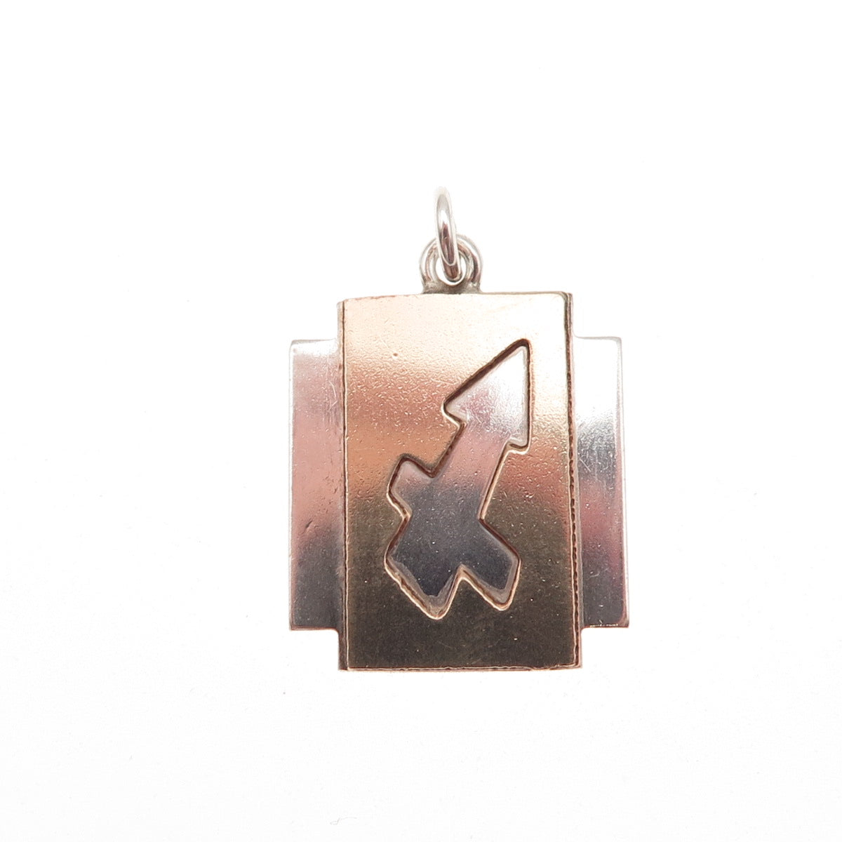 925 Sterling Silver Gold Filled Vintage Sagittarius Zodiac Sign Charm Pendant