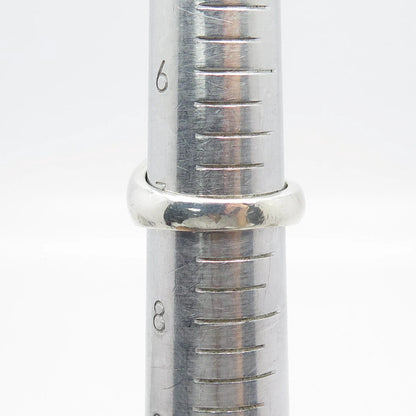 925 Sterling Silver Vintage Mexico Ribbed Ring Size 7.25
