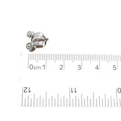 CHAMILIA & DISNEY Sterling Silver Cinderella's Pumpkin Carriage Slide Bead Charm