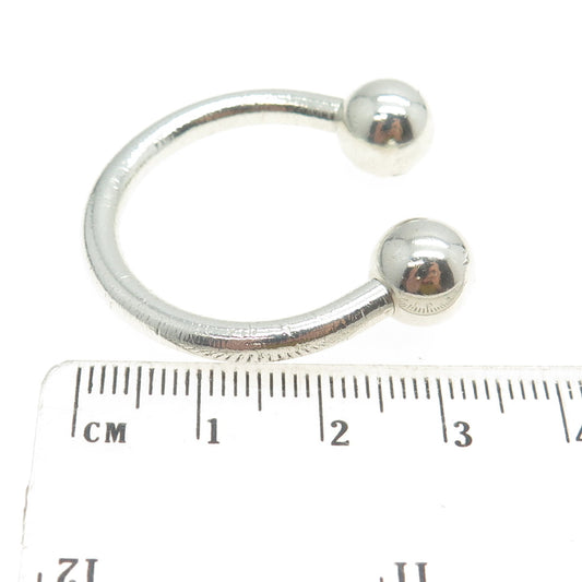 TIFFANY & CO. Vintage 925 Sterling Silver Screw Ball Key Ring