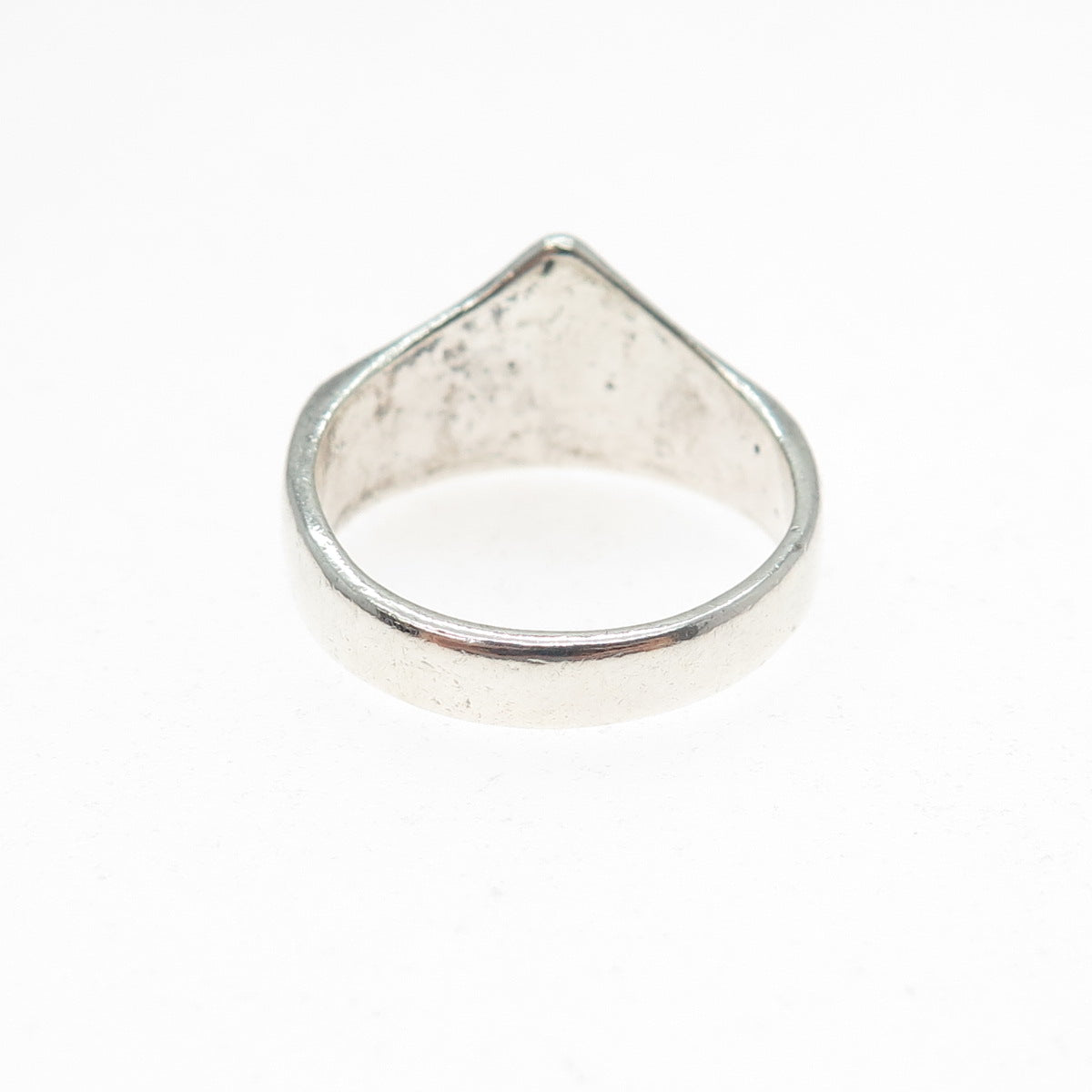 925 Sterling Silver Vintage Modernist Claw Ring Size 8.25