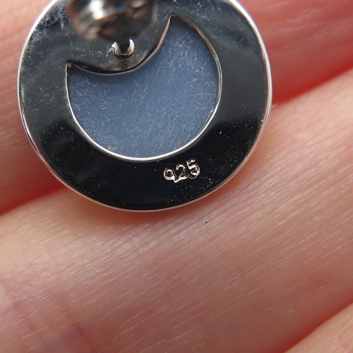 925 Sterling Silver 2-Tone Real Rainbow Druzy Round Earrings