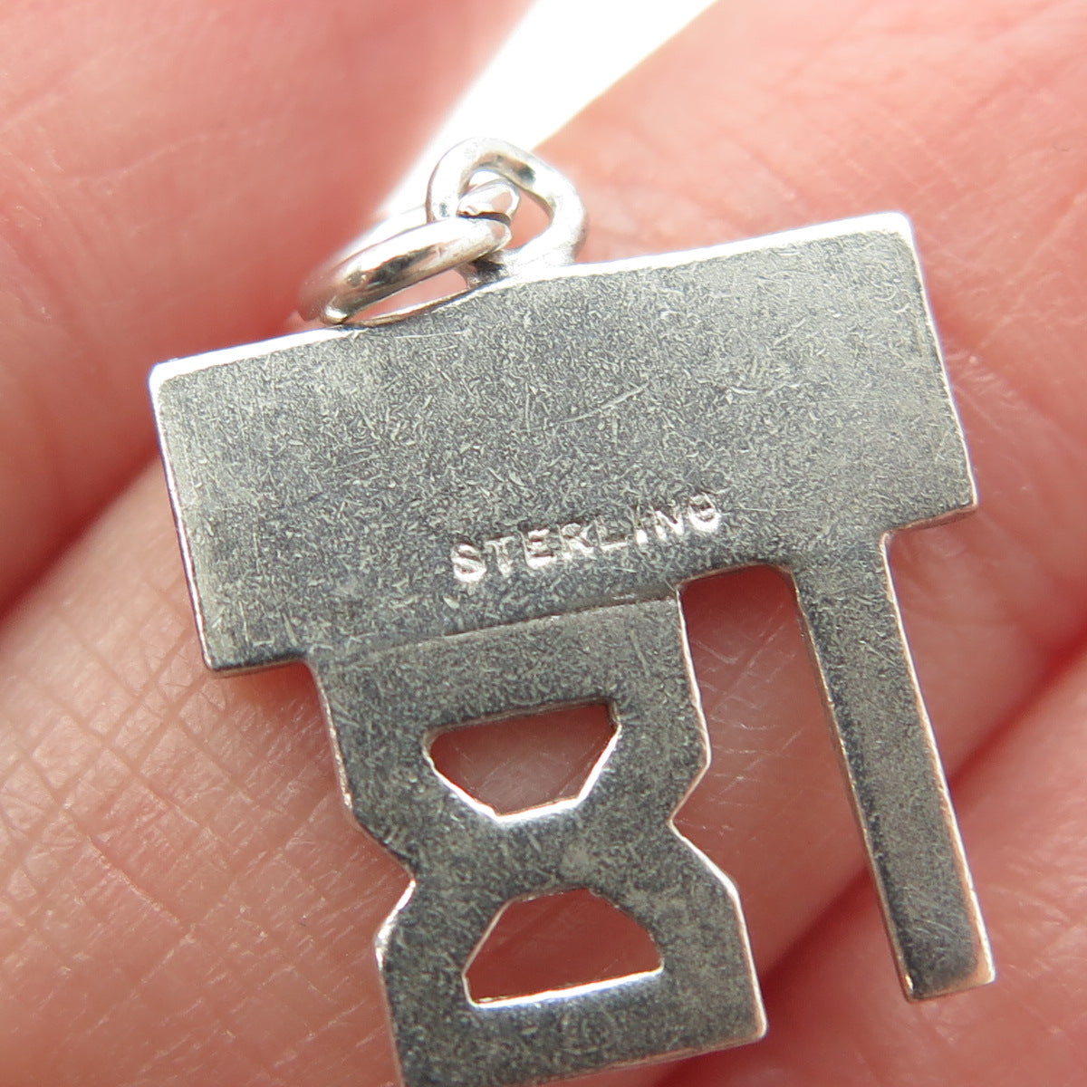 925 Sterling Silver Vintage Happy Birthday 18 Charm Pendant