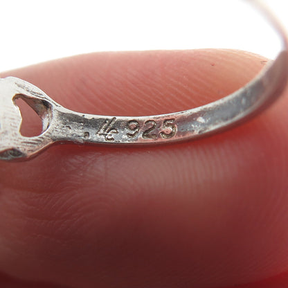 LISA LEE CREATIONS 925 Sterling Silver Vintage Interlocked Circle Ring Size 7