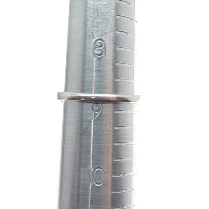 925 Sterling Silver Real Round-Cut Diamond Bohemian Ring Size 8.75