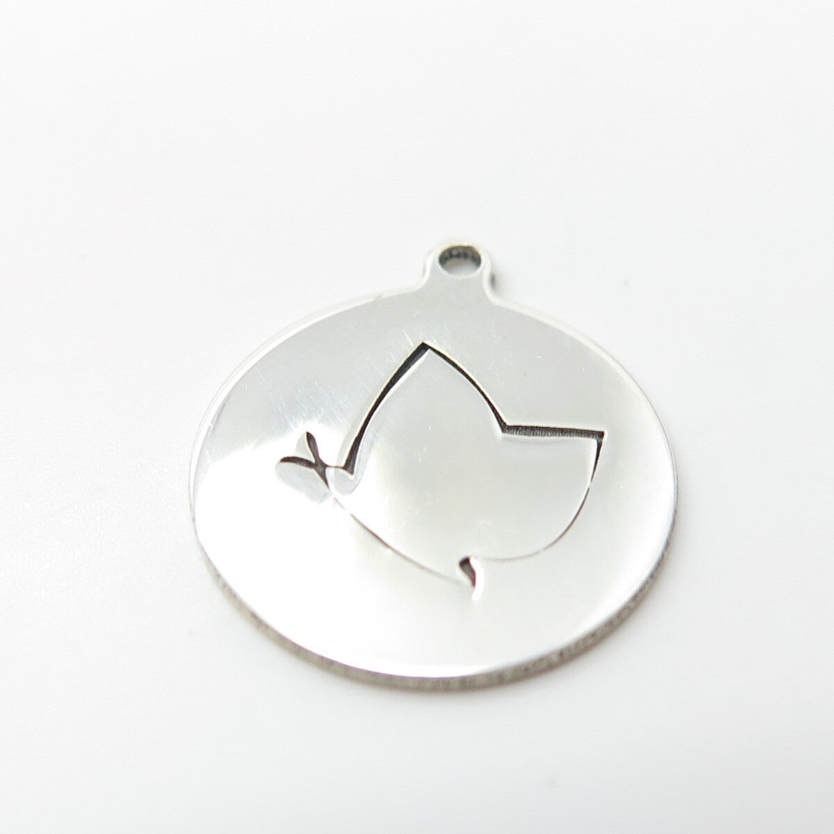 925 Sterling Silver USA Two In Town Butterfly Charm Pendant