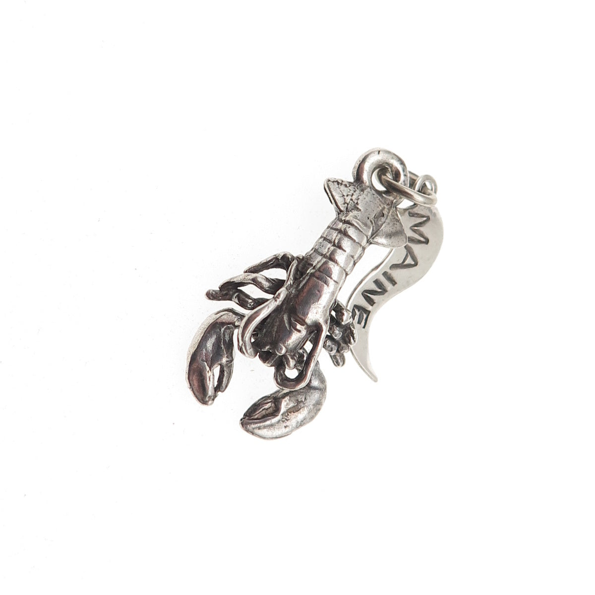Pacific Jewelry 925 Sterling Silver Vintage Lobster Maine State Charm Pendant