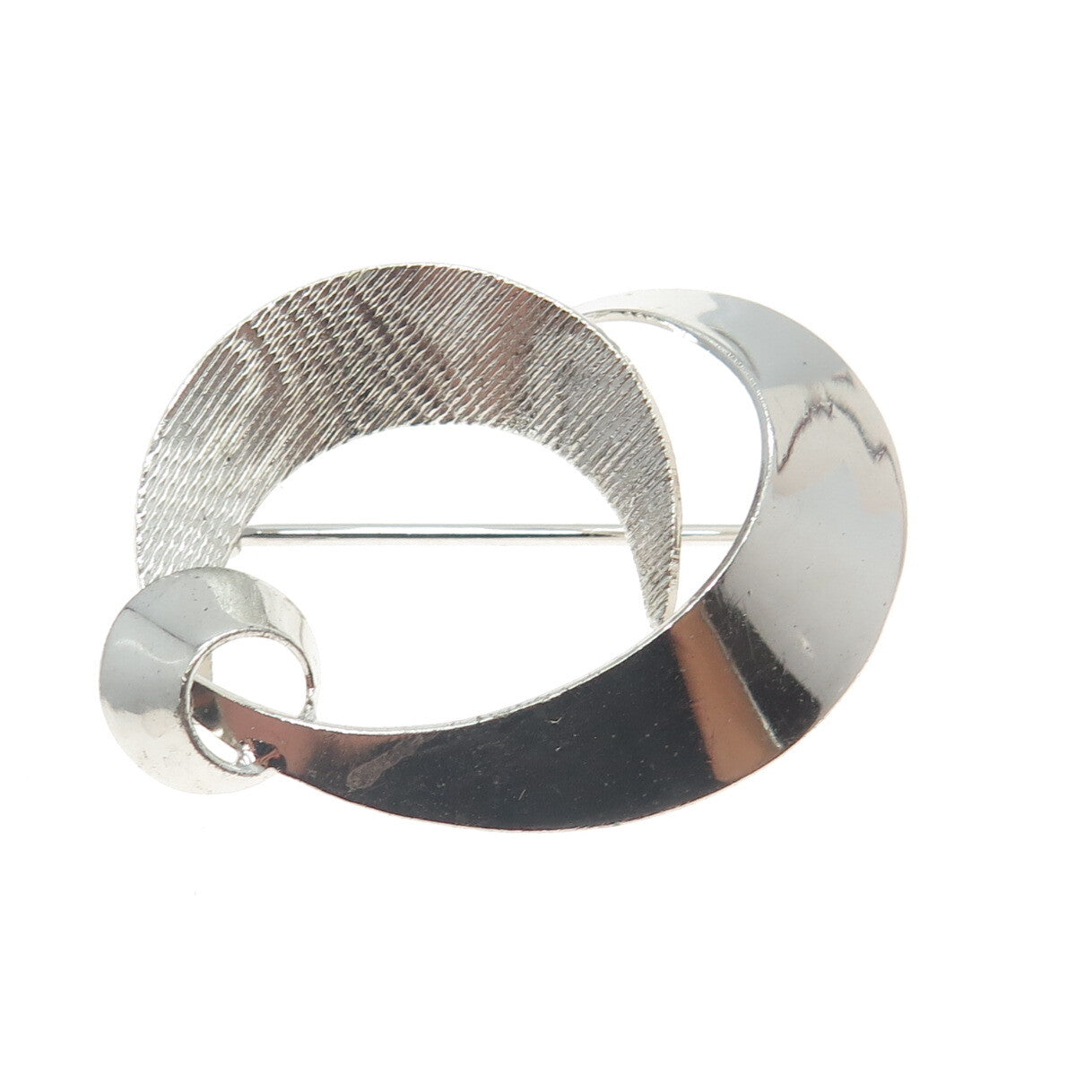 CARL ART 925 Sterling Silver Vintage Modernist Pin Brooch
