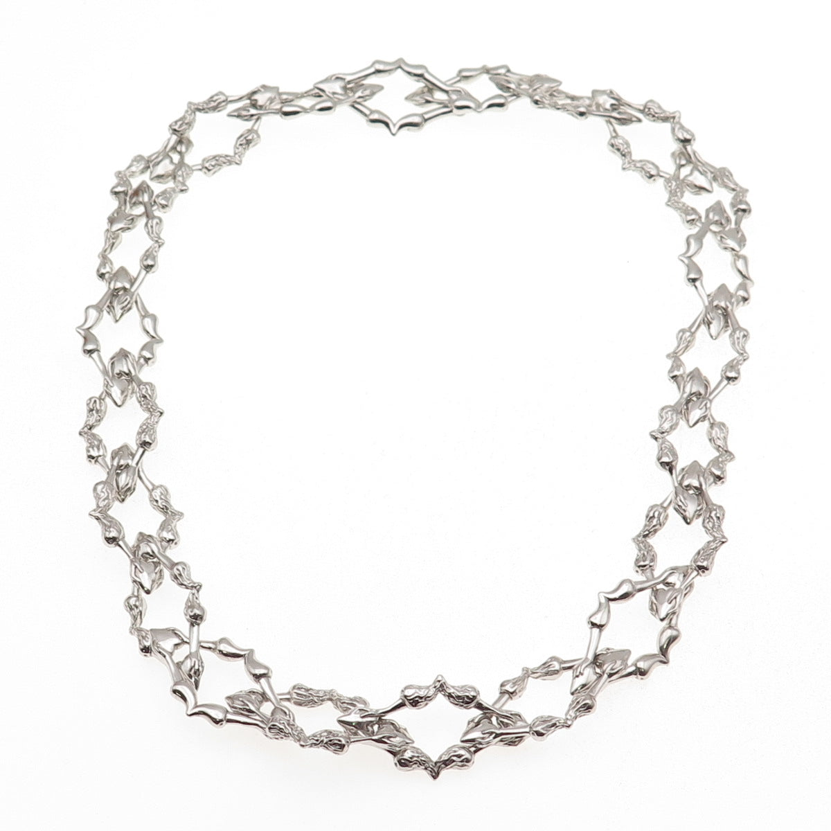 Hard Jewelry 925 Sterling Silver Chain of Addiction Necklace 16"
